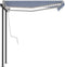 vidaXL - Luifel - automatisch - met - LED - en - windsensor - 3,5x2,5 - m - blauw - en - wit