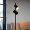 Atmooz - Vloerlamp Kisoro - Staande Lamp - Stalamp - Woonkamer - Zwarte Buitenkant - Gouden Binnenkant - Hoogte 144cm - Metaal