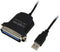 LogiLink AU0003C - USB 2.0 A naar Parallel - 1,5 m - Zwart