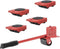 Hi Meubeltransportwielen set - met meubelheffer - Rood