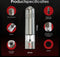 Aye Kitchen Peper en Zout Molen Set - Elektrisch - RVS - Verstelbare maalgraad (2 stuks)