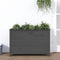 vidaXL - Plantenbak - verhoogd - 119,5x40x78 - cm - massief - grenenhout - grijs