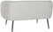 Sofa DKD Home Decor Zwart Greige Schuim Hout Metaal Fluweel Scandi 129 x 75 x 73 cm
