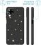 iMoshion Hoesje Geschikt voor Samsung Galaxy A12 Hoesje Siliconen - iMoshion Design hoesje - Zwart / Meerkleurig / Goud / Stars Gold