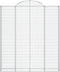 vidaXL - Schanskorven - 9 - st - gewelfd - 200x30x220/240 - cm - ijzer