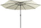 vidaXL - Parasol - met - metalen - paal - 390 - cm - zandwit