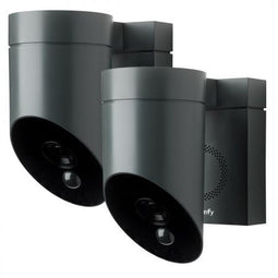 Somfy Protect Outdoor Camera Duo Pack - Full HD 1080p - Nachtzicht tot 8m - Antraciet (2 stuks)