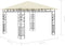 vidaXL - Prieel - met - klamboe - LED-lichtslinger - 180 - g/m² - 3x3x2,73 - m - crème