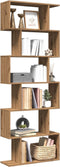 vidaXL - Kamerscherm - / - boekenkast - 6-laags - 70x24x193 - cm - hout - artisanaal