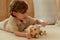 Little Dutch - Houten Kraanwagen - Draaibare arm met bouwvakker - Geel