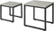 SoBuy FBT42-HG - Bijzettafel Set van 2 - Modern design - Grijs (2 stuks)