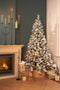 House of Seasons Kerstboomrok - Opvouwbaar - H26 x Ø58 cm - Zeegras - Bruin