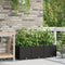 vidaXL - Tuincontainers - met - Waterirrigatiesysteem - - - 3 - Stuks - - - Zwart