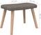 vidaXL Relaxstoel met voetenbank stof taupe