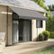 vidaXL - Luifel - uittrekbaar - 300x150 - cm - stof - en - staal - antracietkleurig