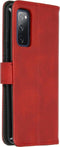 iMoshion Hoesje Geschikt voor Samsung Galaxy S20 FE Hoesje Met Pasjeshouder - iMoshion Luxe Bookcase - Rood