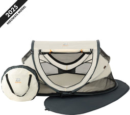 Deryan Peuter Luxe - Campingbedje - Inclusief zelfopblaasbare matras - Cream