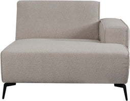 LABEL51 Bank Nero Element Chaise Longue Rechts Naturel Bouclé