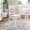 Zitkussens 4 pcs Creme 40 x 40 x 3 cm Katoen Stof