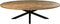 HSM Collection Eettafel Ovaal Portland 260cm Naturel/Zwart Mangohout/Metaal