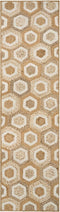 BASOREN - Laagpolig vloerkleed - Beige - 80 x 300 cm - Jute
