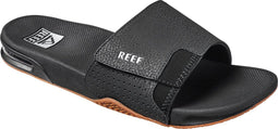 Reef Fanning Slide - Heren Slippers - Waterbestendig - Zwart/Zilver - Maat 44