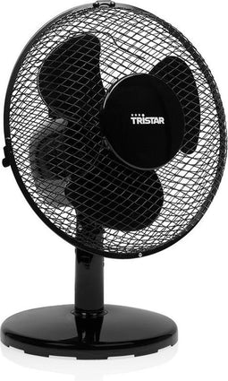 Tristar VE-5722 - Tafelventilator - Ø23 cm - 2 Snelheidsstanden - Zwart