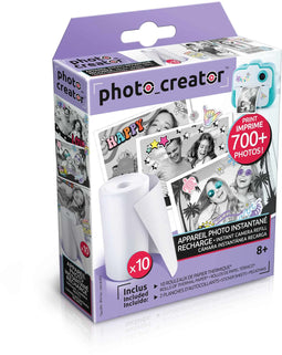 Canal Toys CANAL.CLK005 - Creator Camera-navulling - 10 rollen papier en 2 stickervellen - Wit