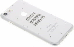 Hoesje Siliconen Geschikt voor iPhone SE (2022) / SE (2020) / 8 / 7 - Design Backcover siliconen - Transparant / Meerkleurig / Beautiful Moments