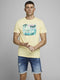 Jack & Jones JORSUITE TEE SS CREW NECK - T-shirt korte mouw met strandtekening - Geel (2020)