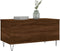 vidaXL - Salontafel - 90x44,5x45 - cm - bewerkt - hout - bruin - eikenkleur