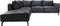 Hoekbank Links 2.5-zits Morgan - 248x261x88 - Adore 68 donkergrijs - Velours