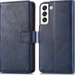 iMoshion Hoesje Geschikt voor Samsung Galaxy S22 Hoesje Met Pasjeshouder - iMoshion Luxe Bookcase - Donkerblauw