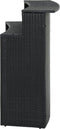 vidaXL - Tuinbartafel - 120x55x110 - cm - poly - rattan - zwart