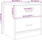 vidaXL - Nachtkastjes - 2 - st - 40x30x40 - cm - bewerkt - hout - gerookt - eikenkleurig