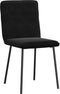 vidaXL - Eetkamerstoelen - 2 - st - fluweel - zwart