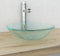 vidaXL - Wasbak - gehard - glas - 42 - cm - goud