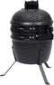 vidaXL Kamado barbecue 2-in-1 56 cm keramiek rood