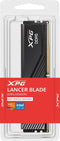 XPG Lancer Blade AX5U6400C3216G-DTLABBK - Geheugen - DDR5 - 32 GB: 2 x 16 GB - 288-PIN - 6400 MHz / PC5-51200 - CL32 - 1.35V - AMD EXPO - Intel XMP 3.0 - On-die-ECC - PMIC - zwart
