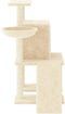 vidaXL - Kattenmeubel - met - sisal - krabpalen - 96,5 - cm - crèmekleurig