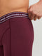 Jack&Jones 3P - Basic Heren Boxershorts - Elastische band met logo - Zwart Donkerblauw Bordeaux (3-pack)