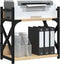vidaXL - Printerstandaard - 2-laags - 40x20x40 - cm - bewerkt - hout - sonoma - eiken