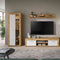 Furnilux Jam - Woonkamercombinatie - Praktische indeling - Wit eiken 35x235x159cm