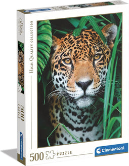 Clementoni - Puzzel - 500 Stukjes - Jaguar in de Jungle - Puzzel Voor Volwassenen - High Quality Collection