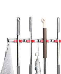 Hilvard – Bezemhouder ophangsysteem – bezemhouder - bezem ophangsysteem – 4 houders - Waterbestendig