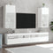 vidaXL - Tv-meubel - met - LED-verlichting - 40,5x30x90 - cm - wit