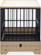Designed by Lotte Quirine - Hondenbench - Verhoogde instap - Zwart - XL - 112x73x85 cm
