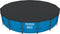 Bestway 58038 - Afdekzeil rond ø457 cm - Geperforeerd PVC - Zwart