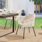 Juskys Touwstoelen - Tuinstoel - Set van 2 - Incl. Zit- en Rugkussens - Beige (2 stuks)