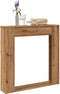 vidaXL - Haardombouw - 100x20x100 - cm - bewerkt - hout - artisanaal - eikenkleurig
